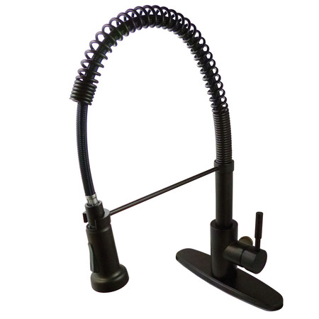 GOURMETIER Single-Handle Pre-Rinse Kitchen Faucet, Oil Rubbed Bronze GSY8885DL